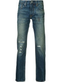 ripped slim-fit jeans