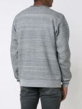 striped crew neck sweatshirt