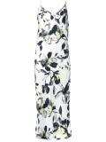 printed slip long dress