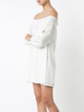 off-shoulders shift dress