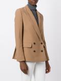 double-breasted peaked lapel blazer
