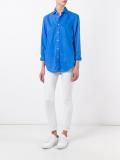 logo patch plain shirt
