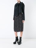 dot print pleated skirt 