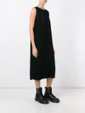 pleated shift dress