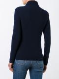 shoulder detailing ribbed pullover