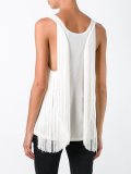 fringed accent tank top