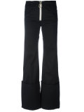 exaggerated hem trousers