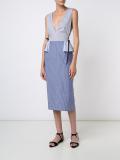 V-neck peplum dress