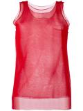 sheer layered tank