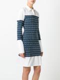 gathered shirt dress
