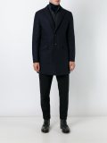padded checked coat