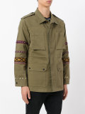 embroidered sleeve field jacket 