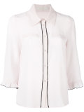 ruffled trim shirt 