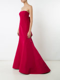 strapless trumpet gown