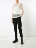 sheer ruffle top 