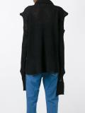open knit longsleeved blouse