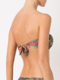 twist detail floral bikini top