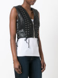 Eyelet Biker Gilet