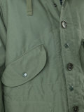 buttoned military coat