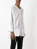 Camicia stringhe buttoned shirt