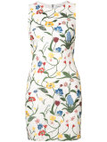 embroidered flowers lace dress