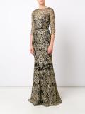 brocade long dress