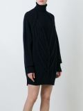 roll neck knitted dress