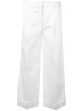 side stripes cropped trousers