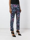 abstract print trousers 