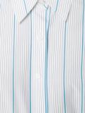 Striped Sleeveless Lace Back衬衫