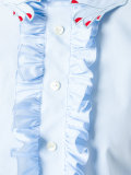 ruffled detail flared dress