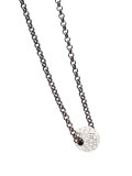 pave ball necklace