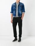 distressed jean jacket