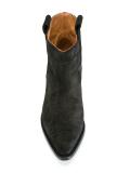 contrast panel ankle boots