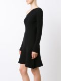 ribbed one-shoulder dress