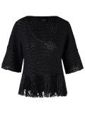 v-neck knit blouse