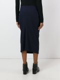 pocket detail fitted skirt
