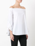 knot detail off-shoulders blouse