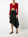 twisted cropped sweater