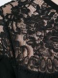 lace panel knit top