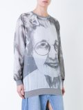 printed long sweatshirt