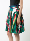 striped pleated skirt