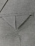 gingham plaid sleeves blazer