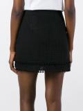 perforated mini skirt 