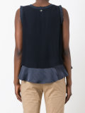 frilled sleeve top