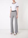 geometric collar embroidery T-shirt
