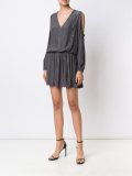 cold shoulder v-neck dress