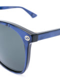 oversize gradient round sunglasses