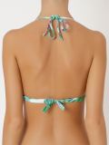 print halterneck bikini top