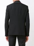 contrast trim blazer